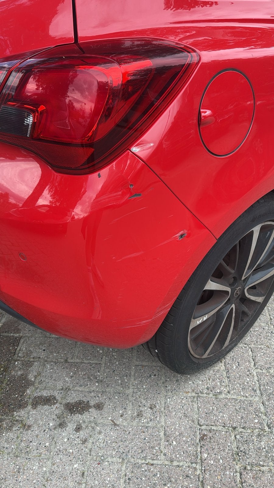 Opel Corsa 1.0T 85KW/115PK 3D 2015 Rood GEEN APK, Auto's, Voorwielaandrijving, 1063 kg, 49 €/maand, 1200 kg