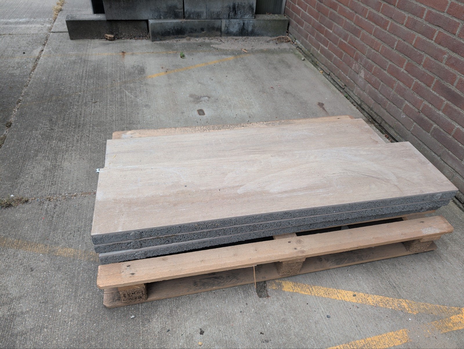 4 keramische houtlook tegels 120x30cm, Tuin en Terras, Tegels en Klinkers, Ophalen of Verzenden