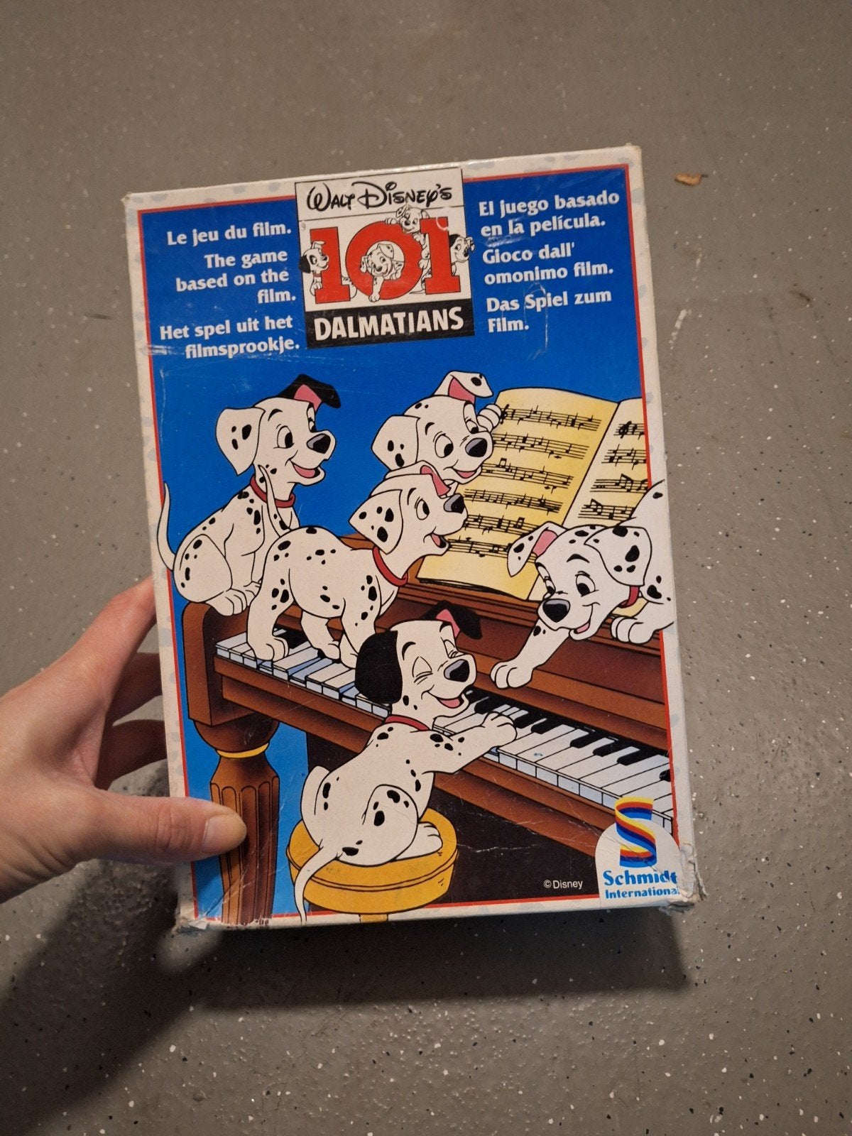 Walt Disney's 101 Dalmatiërs Bordspel, Drie of vier spelers, Ophalen, Gebruikt, Schmidt International