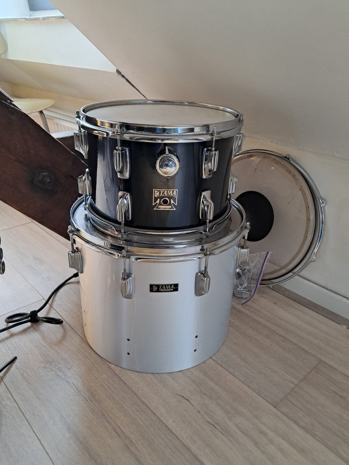 Tama Imperialstar Concerttom (15"!) en Tomtom (12"), Muziek en Instrumenten, Drumstellen en Slagwerk, Ophalen, Gebruikt, Tama