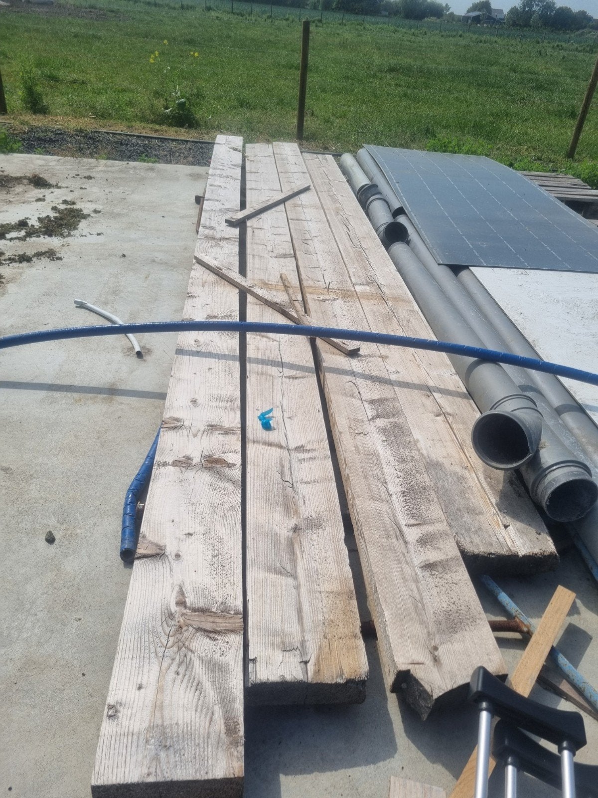 Gebruikte houten balken 5 meter, Ophalen of Verzenden, Gebruikt, 250 cm of meer, Balken
