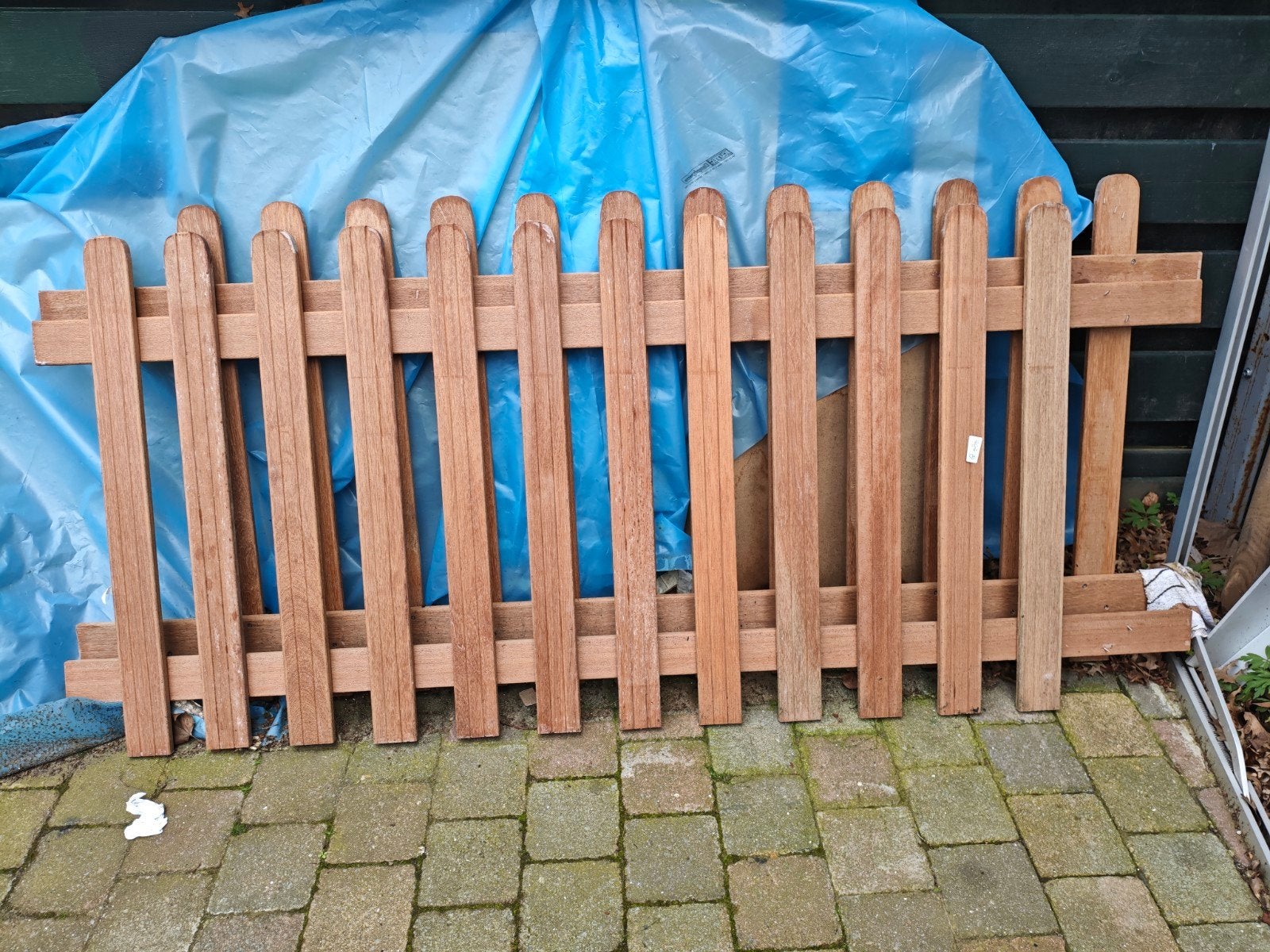 2x hardhouten tuin hekjes, Tuin en Terras, Ophalen, Nieuw, Hout, Tuinhek