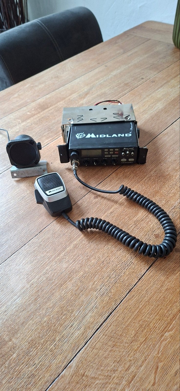 Midland 27 MC bak - CB-radio met microfoon en speaker, Ophalen, Gebruikt, Portofoon of Walkie-talkie