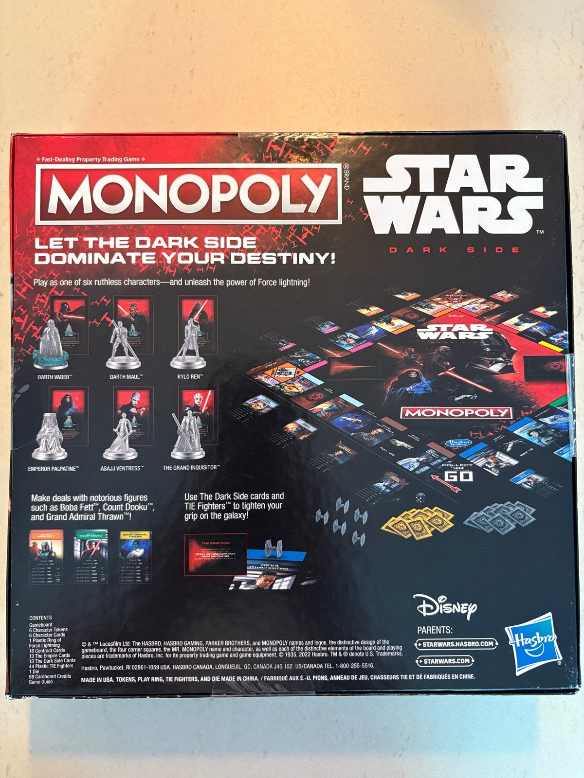 Monopoly Star Wars: Dark Side Editie - Nieuw in doos, Drie of vier spelers, Ophalen, Nieuw