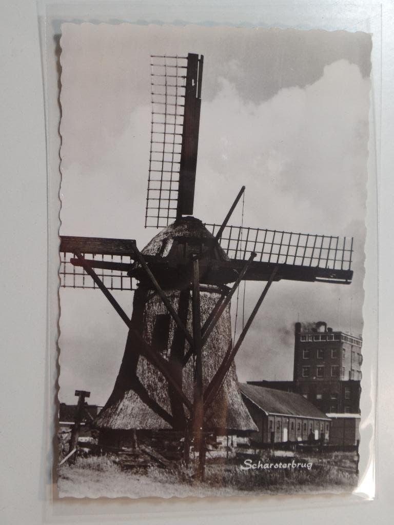 Molen Scharsterbrug, Verzenden, 1940 tot 1960, Ongelopen, Friesland