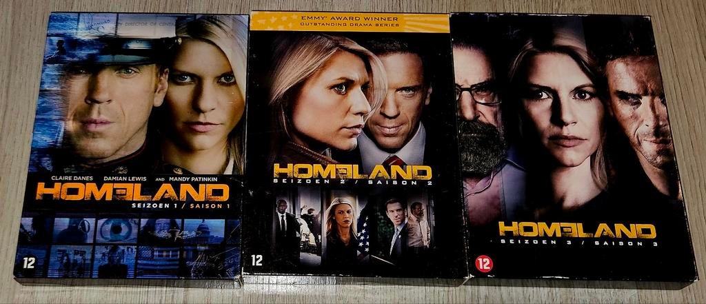 Homeland - Seizoen 1, 2 en 3 * 12 DVDs, Cd's en Dvd's, Boxset, Ophalen of Verzenden, Zo goed als nieuw, Vanaf 12 jaar