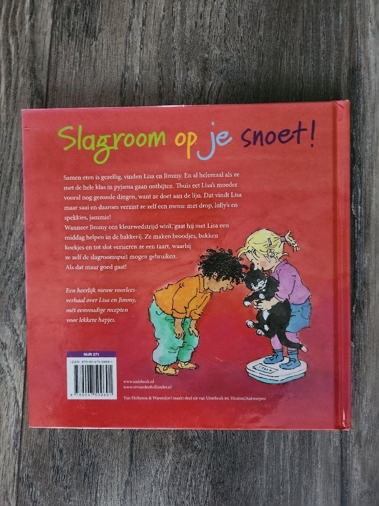 Slagroom op je snoet!, Gelezen, Vivian den Hollander en Dagmar Stam, 5 of 6 jaar, Fictie algemeen