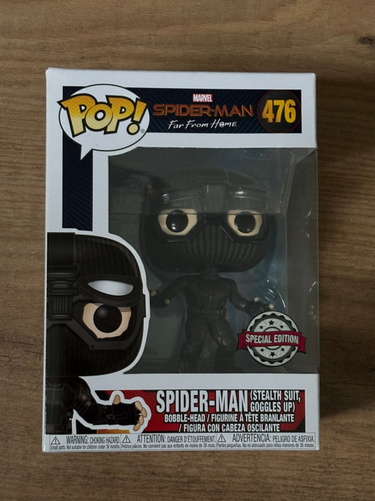 Funko Pop - Spiderman (Stealth suit, goggles up), Ophalen of Verzenden, Zo goed als nieuw