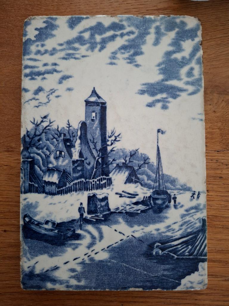 2 oude tegeltjes voor 50 euro, Antiek en Kunst, Antiek | Wandborden en Tegels, Ophalen