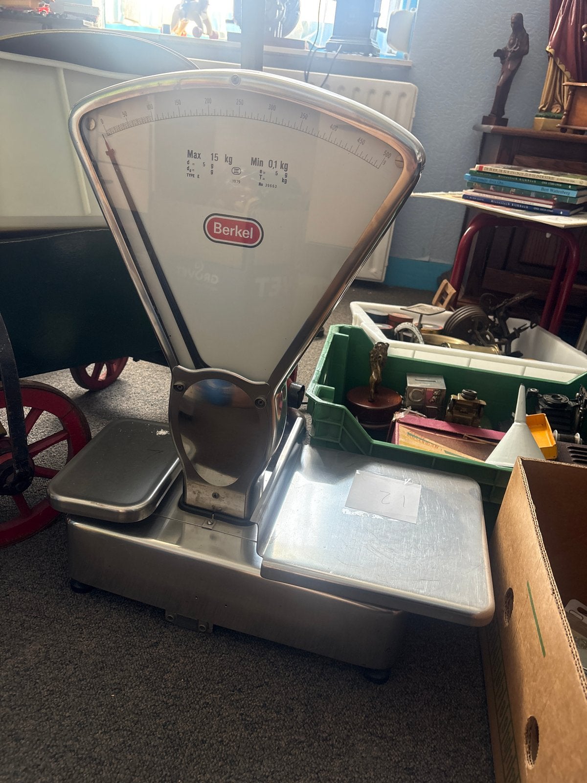 Vintage Berkel Weegschaal - Max 15 kg, Ophalen, Gebruikt, Overige typen, Minder dan 50 kg