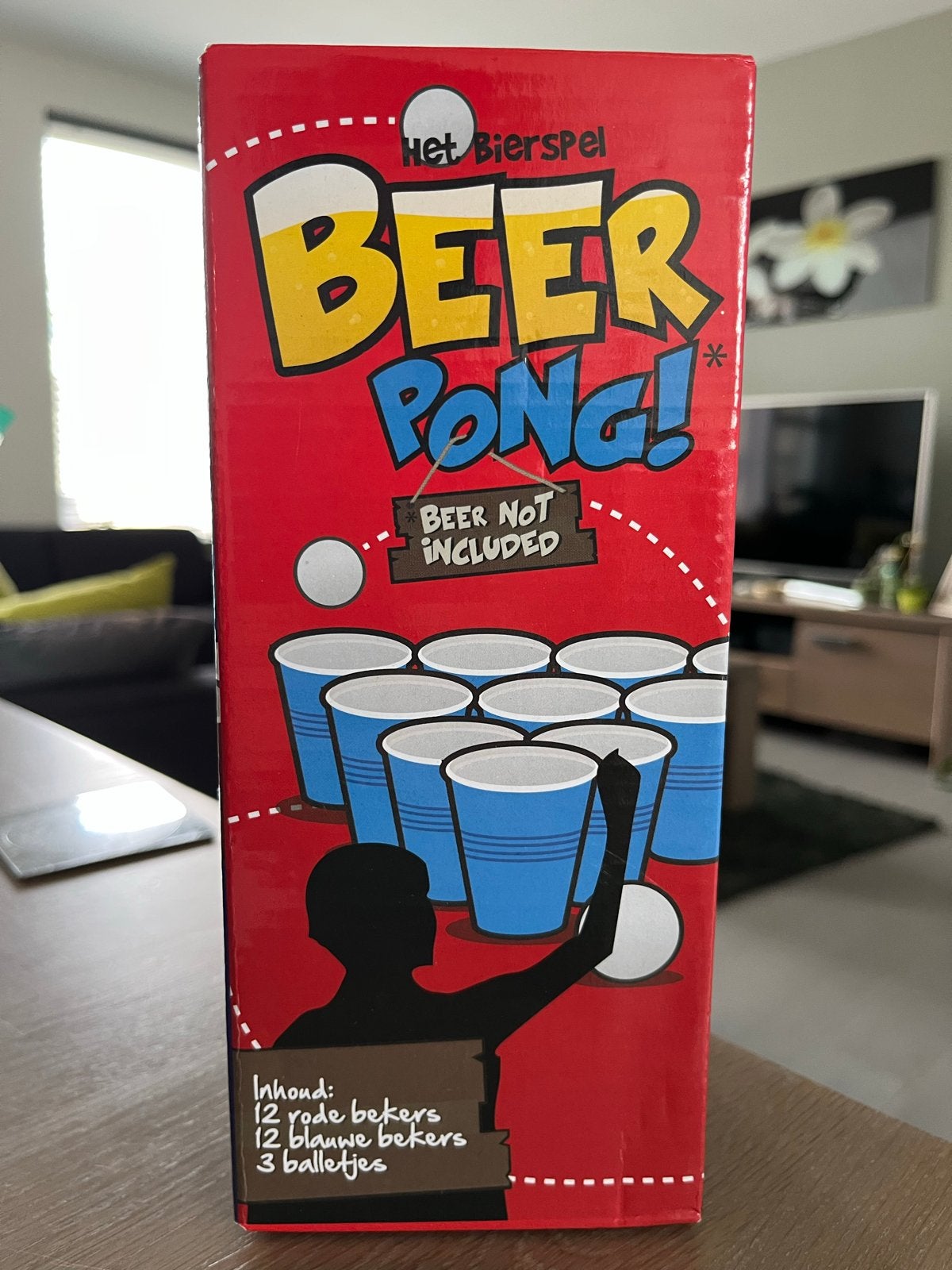 Nieuwe Beerpong Basis Set - 20 Bekers, 3 Ballen, Spelregels, Ophalen of Verzenden, Nieuw