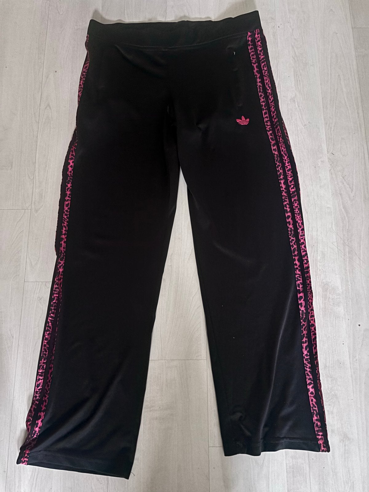 Adidas Flare Broek met Panterprint Strepen, Ophalen of Verzenden, Zwart, Lang