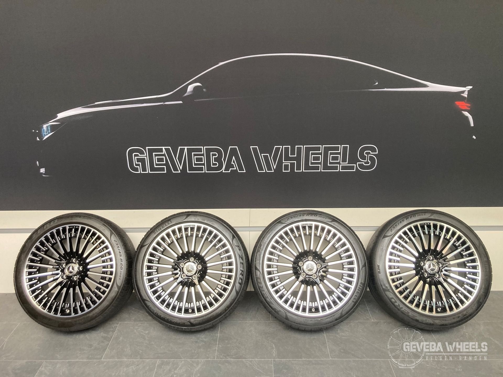 20” Originele Mercedes EQA H243 EQB X243 AMG velgen + banden, Gebruikt, -, -, Banden en Velgen
