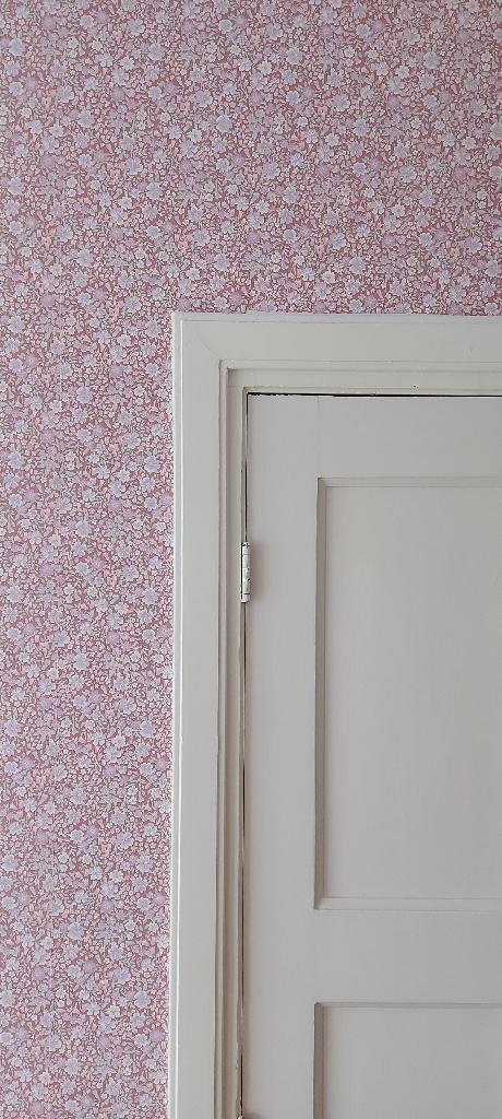 12493 Vintage oudroze bloemen behang Assporti swiet, Verzenden, Minder dan 10 m², Wit