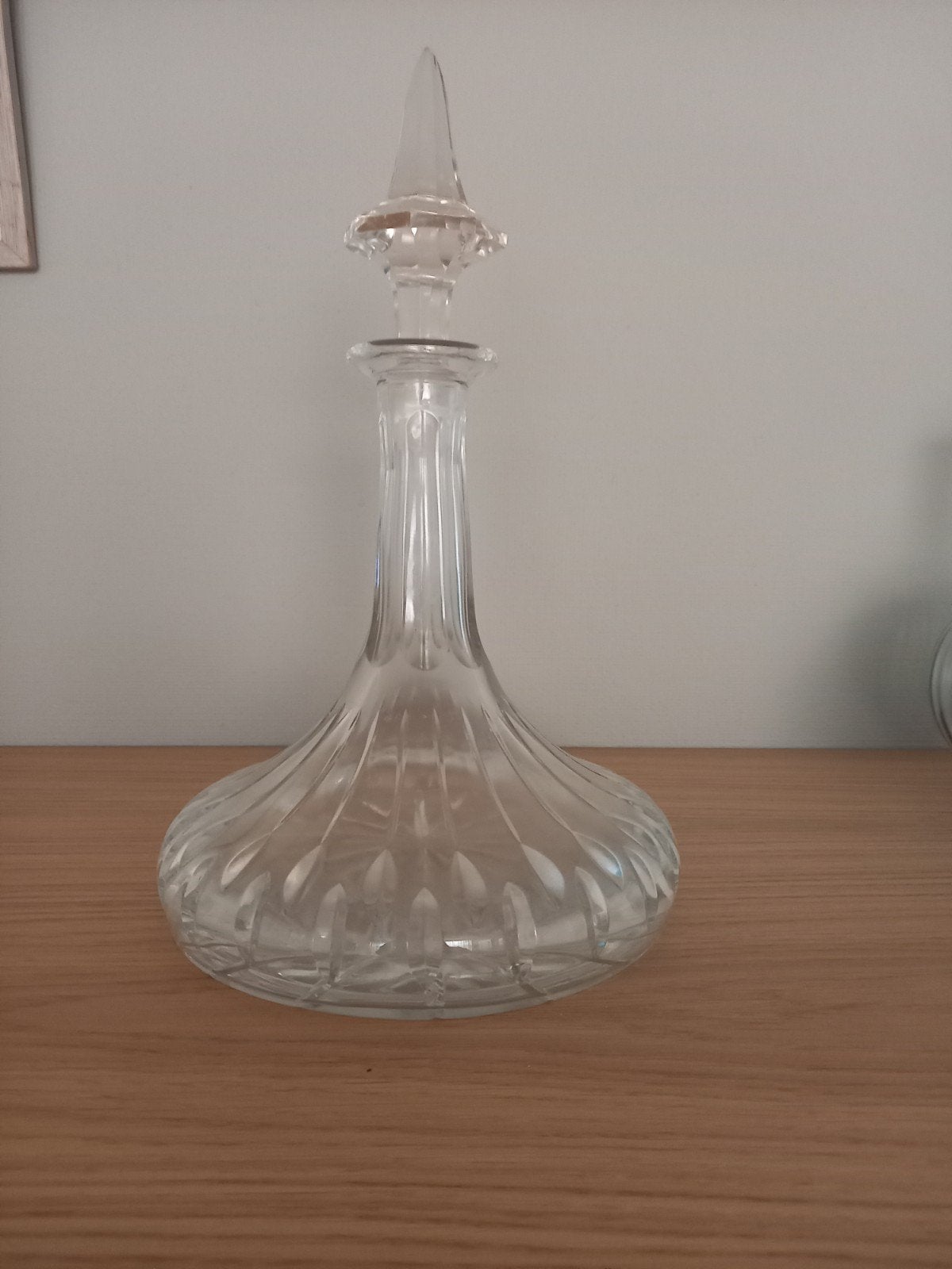 Kristallen karaf met stop - 31 cm hoog, 20 cm doorsnede, Ophalen