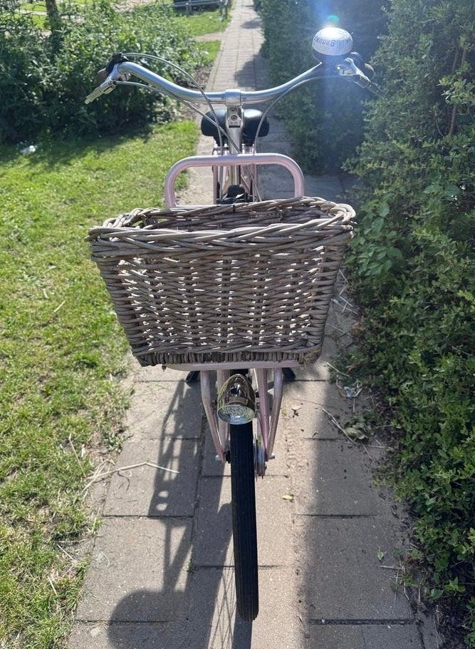Gazelle Miss Grace damesfiets - Roze met mand en versnelling, Ophalen, Gebruikt, Velgrem, Versnellingen