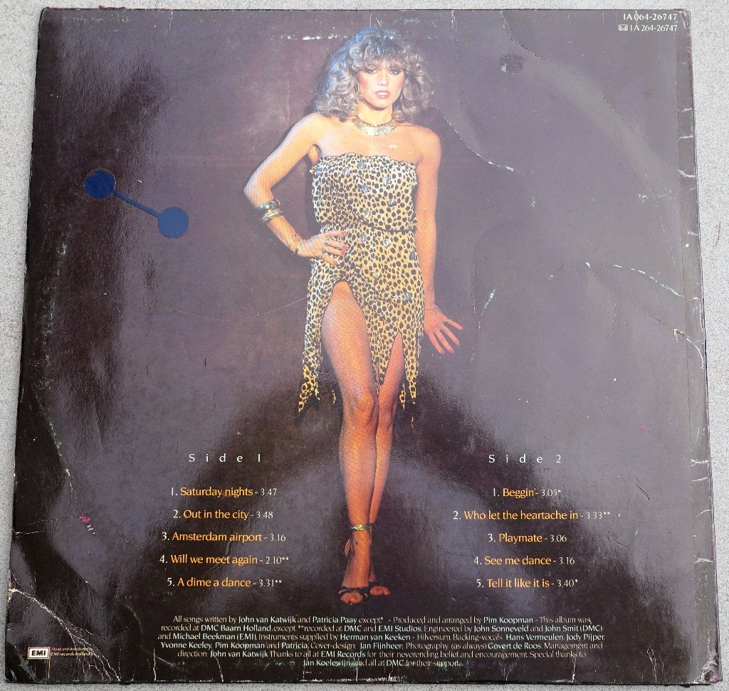Patricia Paay - Playmate LP (1981), LP, Gebruikt, 12 inch, Fotohoes