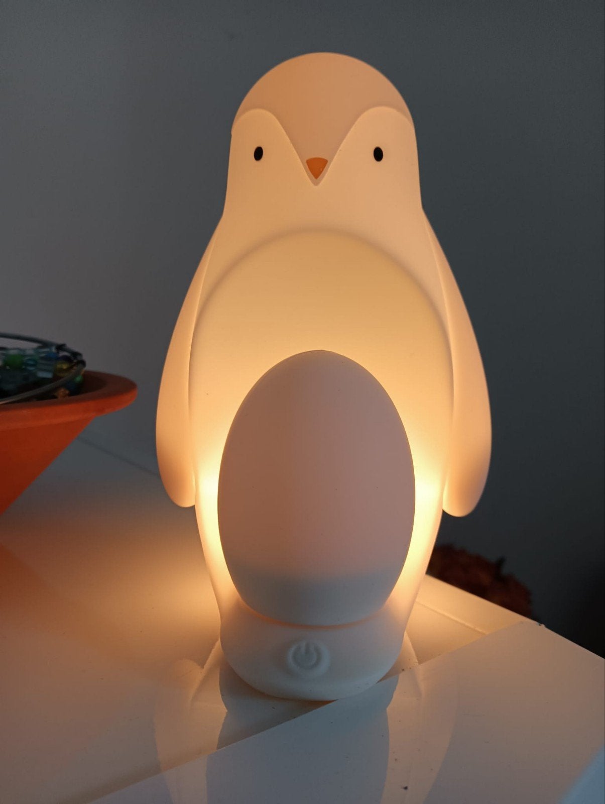 Tommee Tippee Pinguïn Nachtlampje - Zo Goed als Nieuw, Ophalen, Overige merken, Zo goed als nieuw, Wit