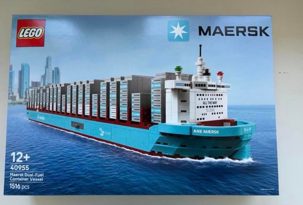 LEGO Maersk Dual-Fuel Containerschip 40955 Nieuw, Lego, Overige thema's, Denemarken, Nieuw