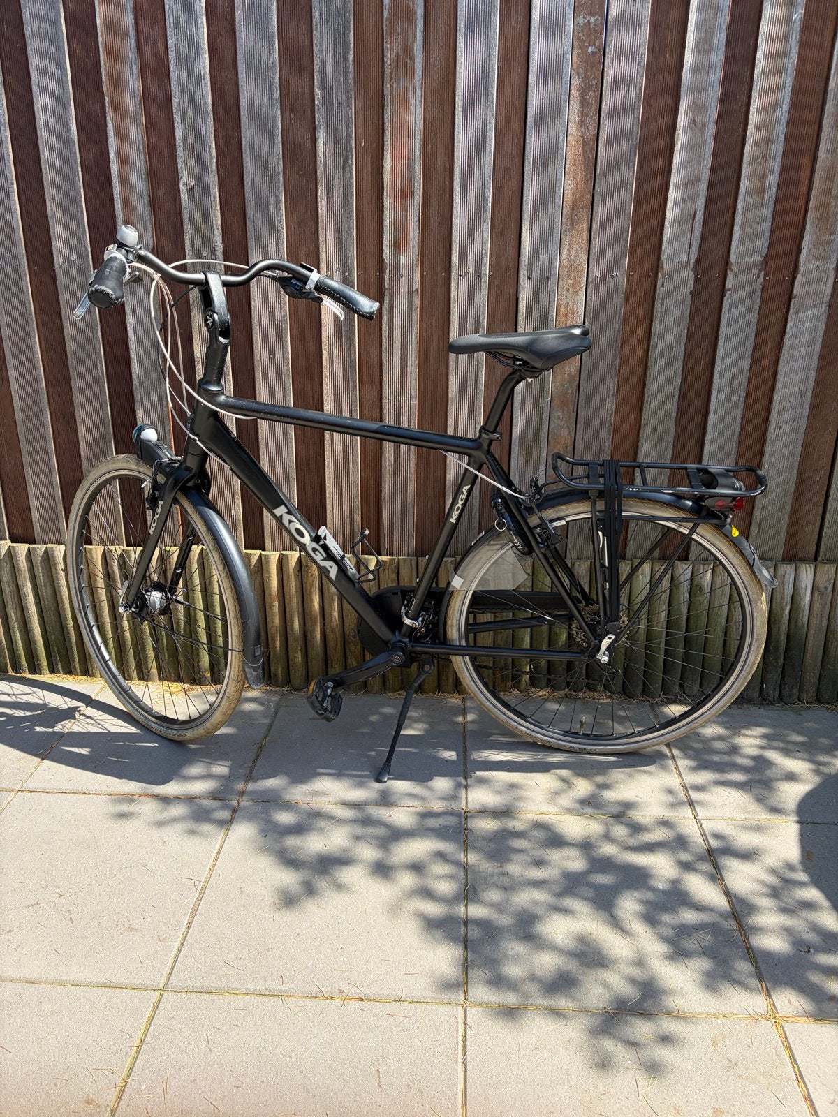 Koga fiets met 57 cm framehoogte en bagagedrager, Gebruikt, Velgrem, Versnellingen, 57 tot 61 cm