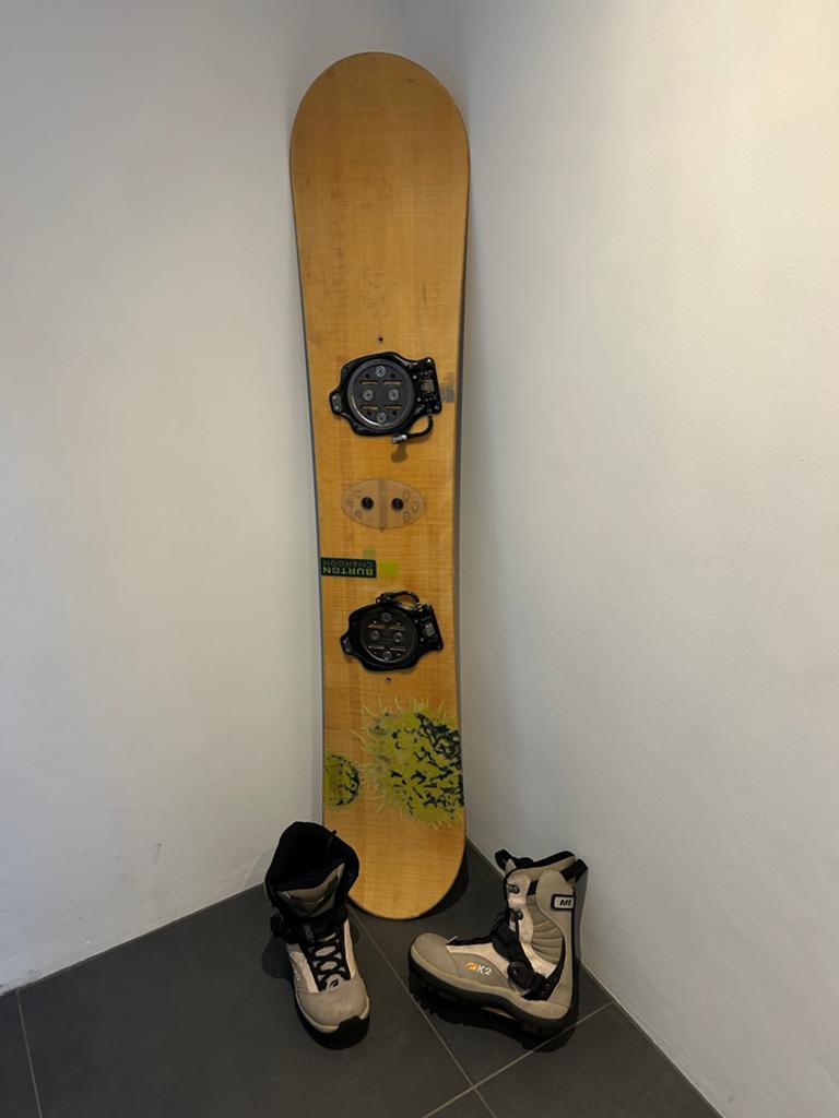Burton Snowboard 150cm inkl schoenen, Sport en Fitness, Snowboarden, Ophalen, Gebruikt, Board