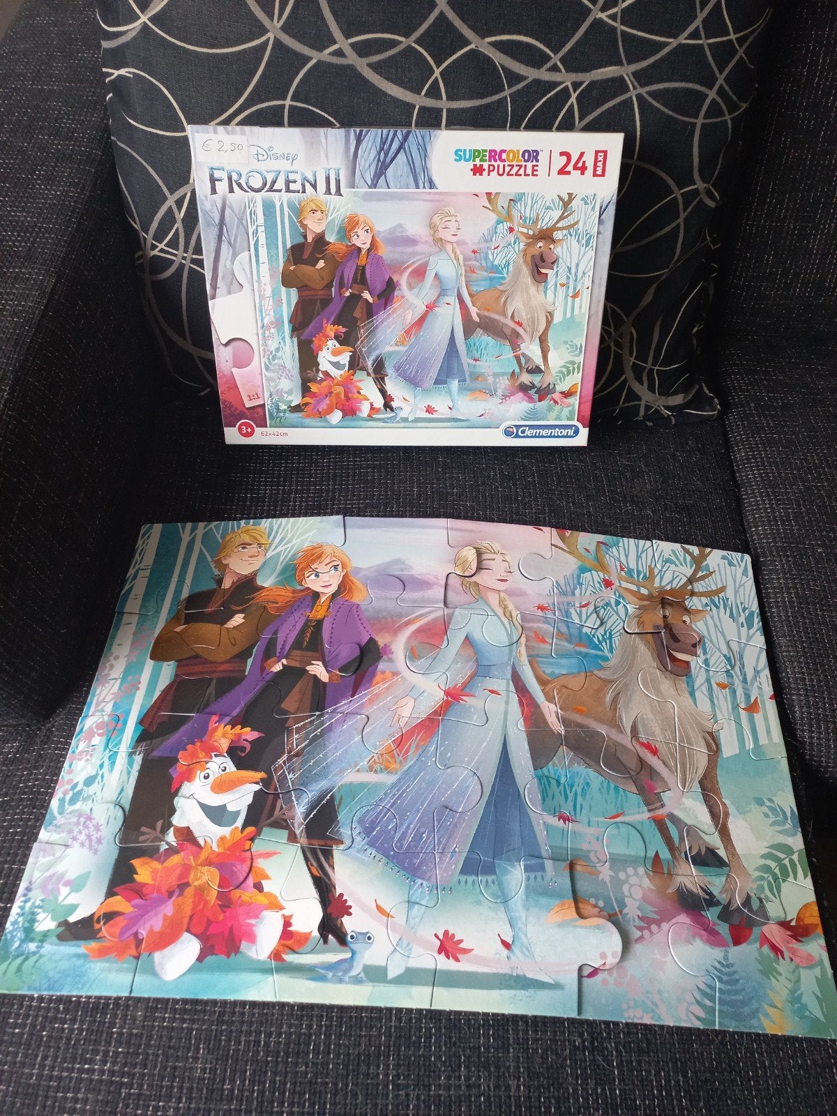 Frozen puzzel, Ophalen of Verzenden, 10 tot 50 stukjes, Zo goed als nieuw, 4 tot 6 jaar