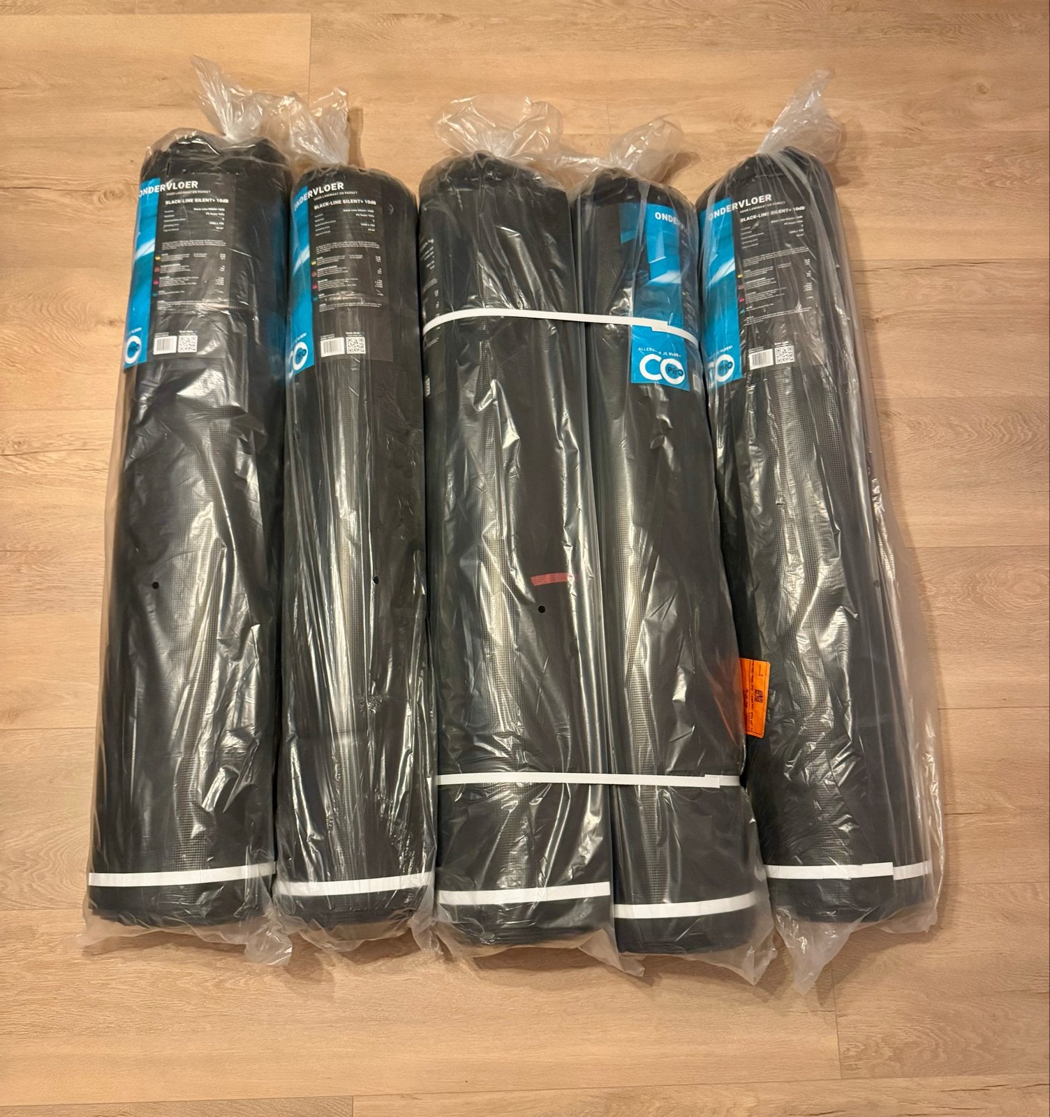 Nieuwe ondervloer Black-Line Silent+ 10dB - 50m2, Ophalen, Overige materialen, 30 cm of meer, 50 tot 150 cm