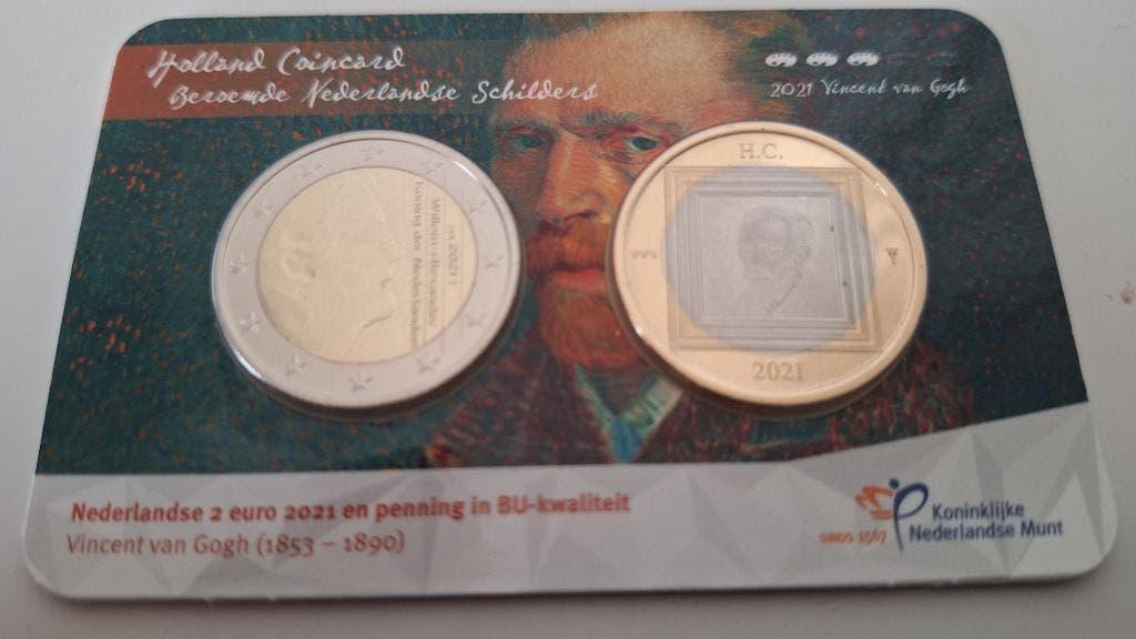 Coincard HCF 2021 - Vincent van Gogh - BU, Verzenden, Overige landen, 2 euro, Setje