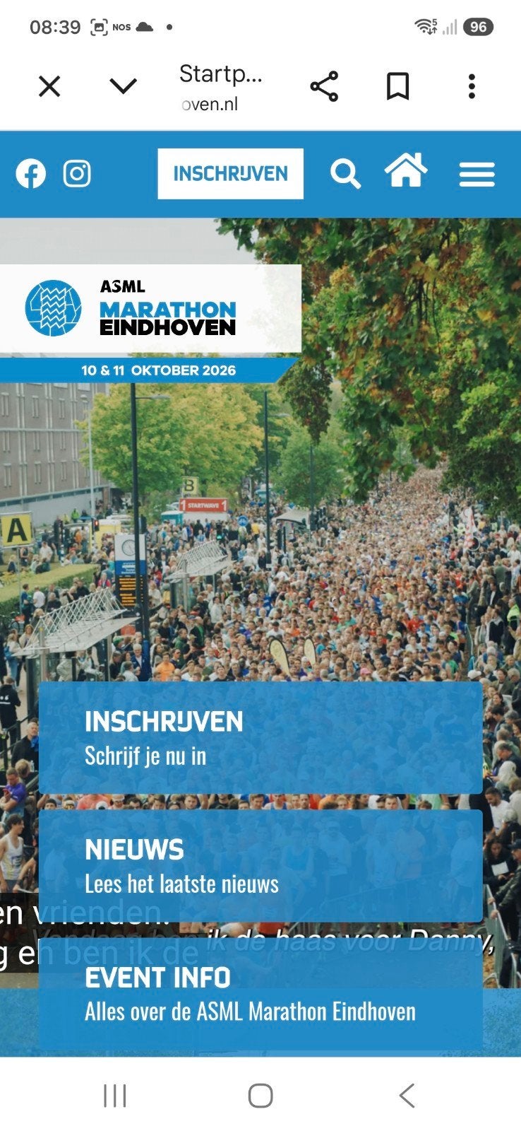 Ticket halve marathon Eindhoven, Ophalen of Verzenden, Nieuw, Overige typen, Overige merken