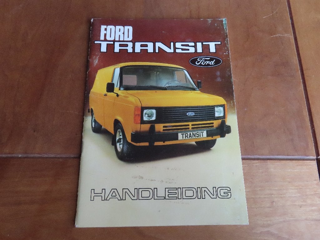 Instructieboek Ford Transit 1982, mooie staat!, Ophalen of Verzenden