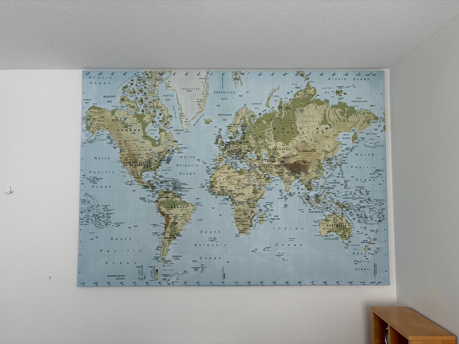 Wereldkaart, Ophalen
