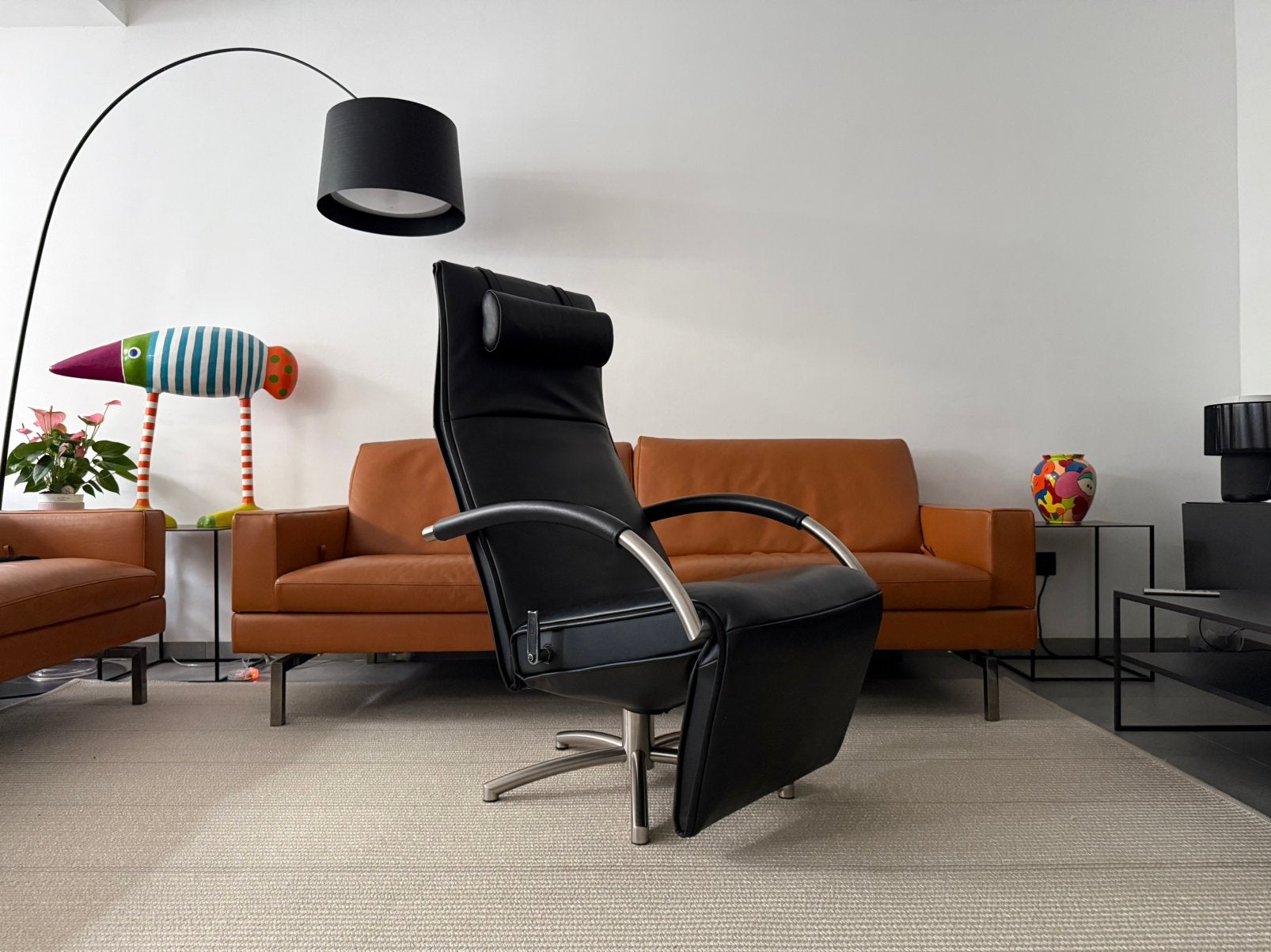 2x Jori Mensana Mono-Move (Showroommodel), Ophalen of Verzenden, Zo goed als nieuw, Leer, Durlet leolux natuzzi stressless vitra ligne roset knoll