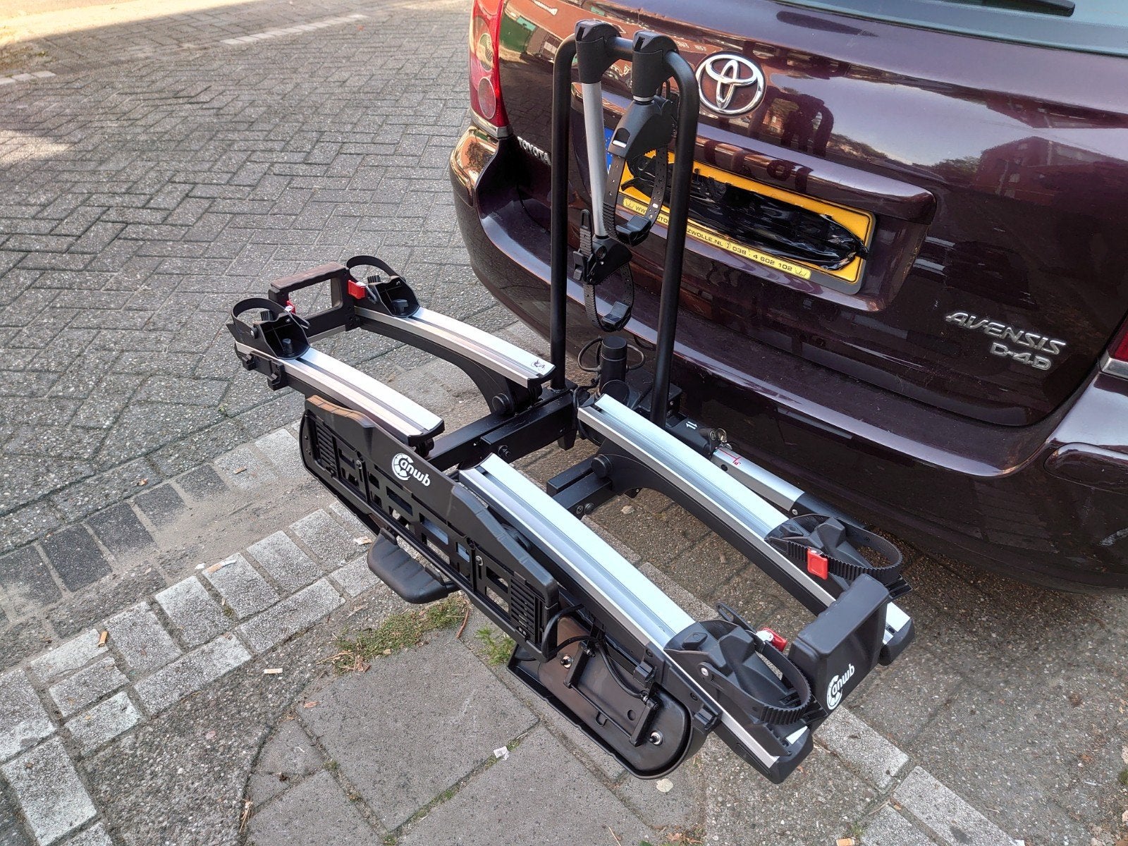 Anwb Touring 2 Flex plus fietsdrager geschikt voor E-bike, Auto diversen, Ophalen, Zo goed als nieuw, 2 fietsen, Trekhaakdrager