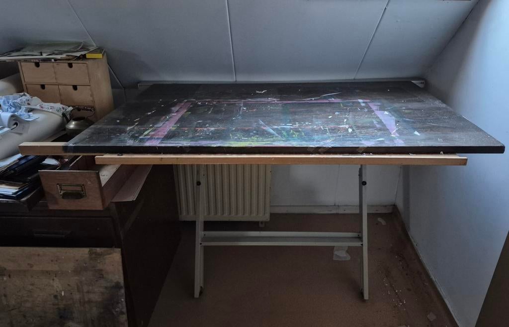 Tekentafel, Ophalen, Gebruikt