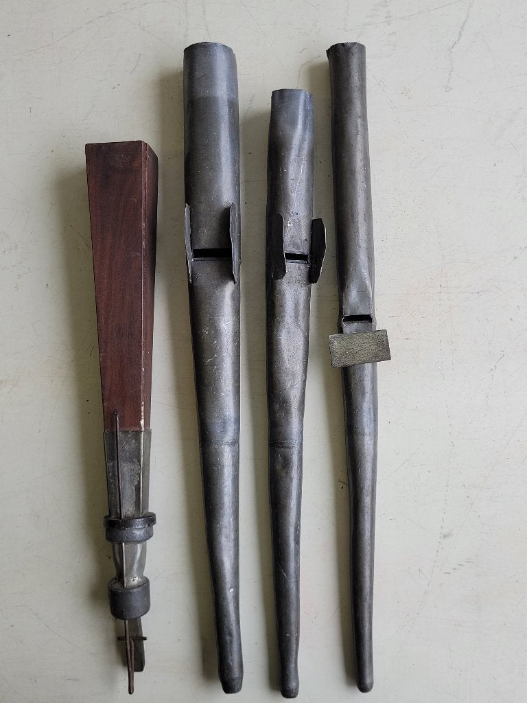 4 antieke kerkorgelpijpen, Antiek en Kunst, Ophalen of Verzenden