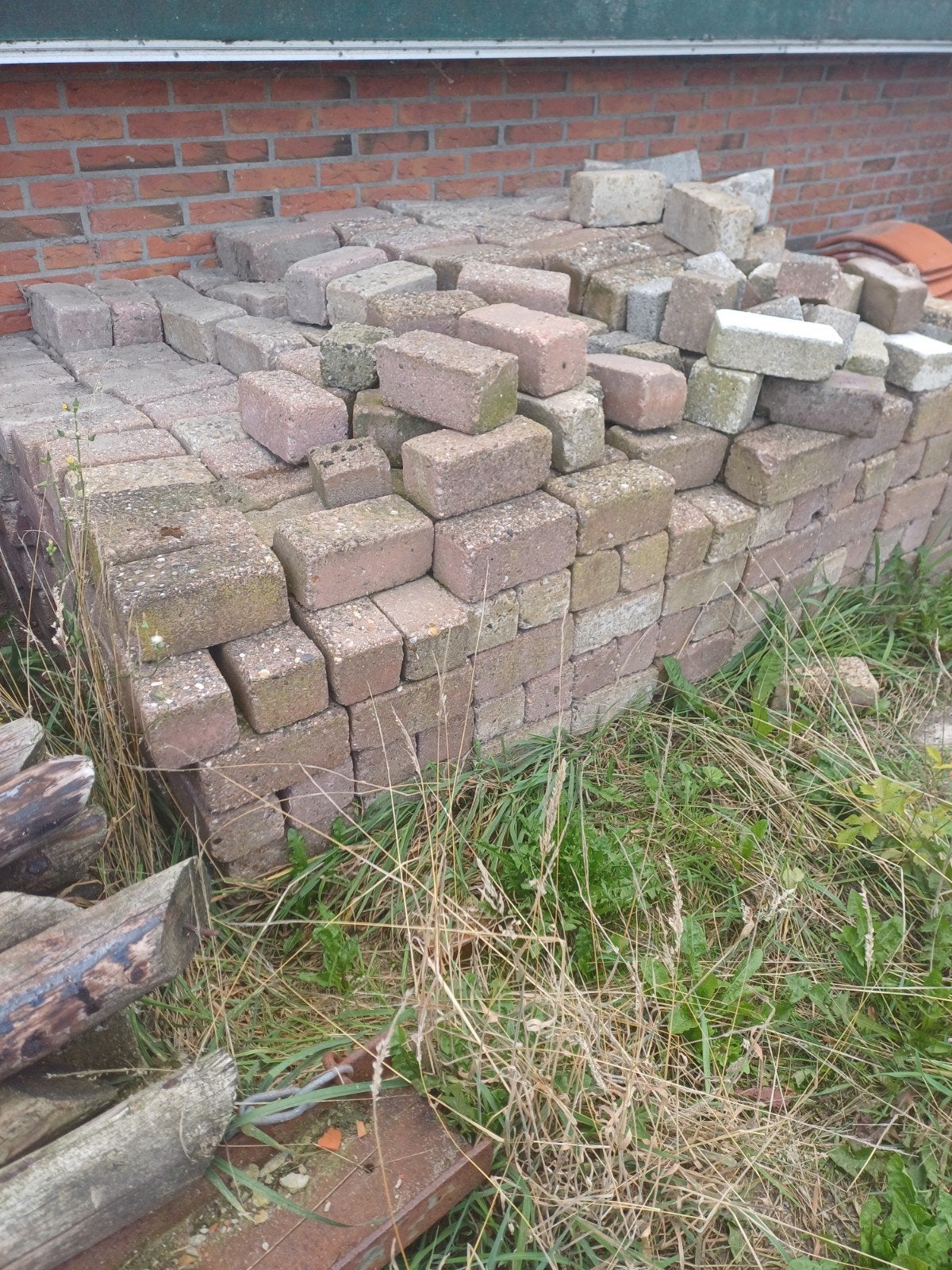 partij betonklinkers, Ophalen, Beton, Klinkers