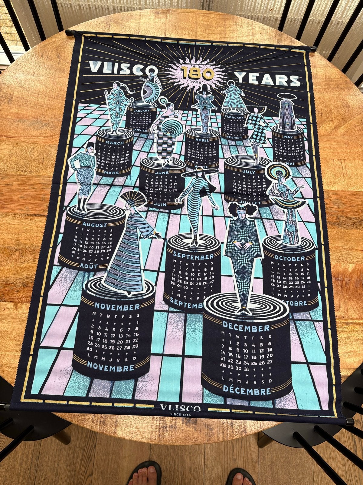 Vlisco kalender 180 jarig jubileum, Diversen, Kalenders, Ophalen of Verzenden, Jaarkalender, Nieuw