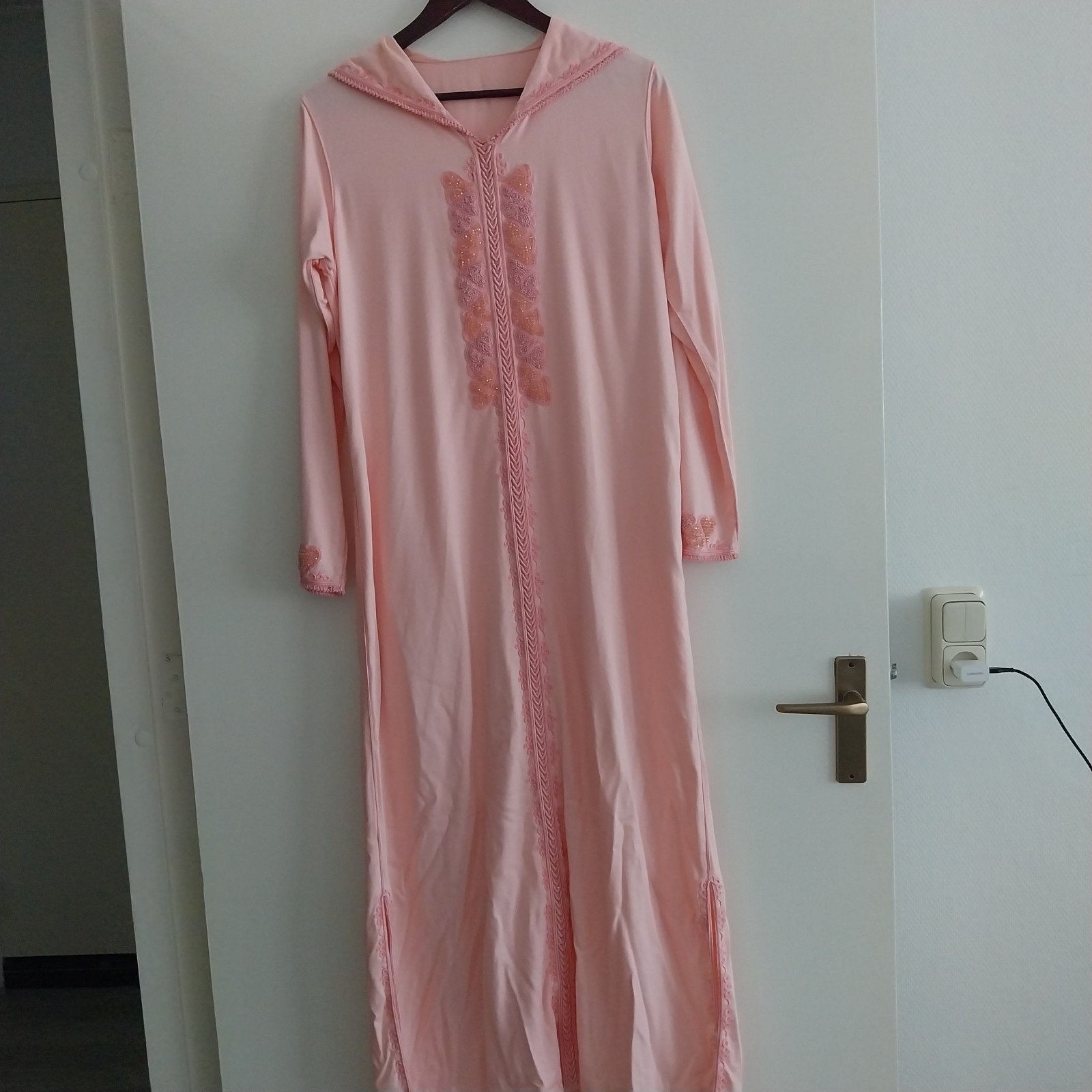 Roze Kaftan met Kralen en Borduurwerk, Overige typen, Ophalen of Verzenden, Roze, Maat 36 (S)