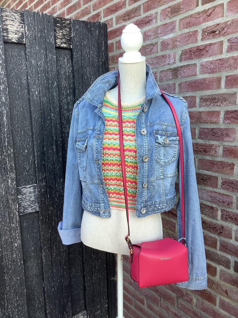 Spijkerjasje street one, Blauw, Ophalen of Verzenden, Zo goed als nieuw, Maat 42/44 (L)