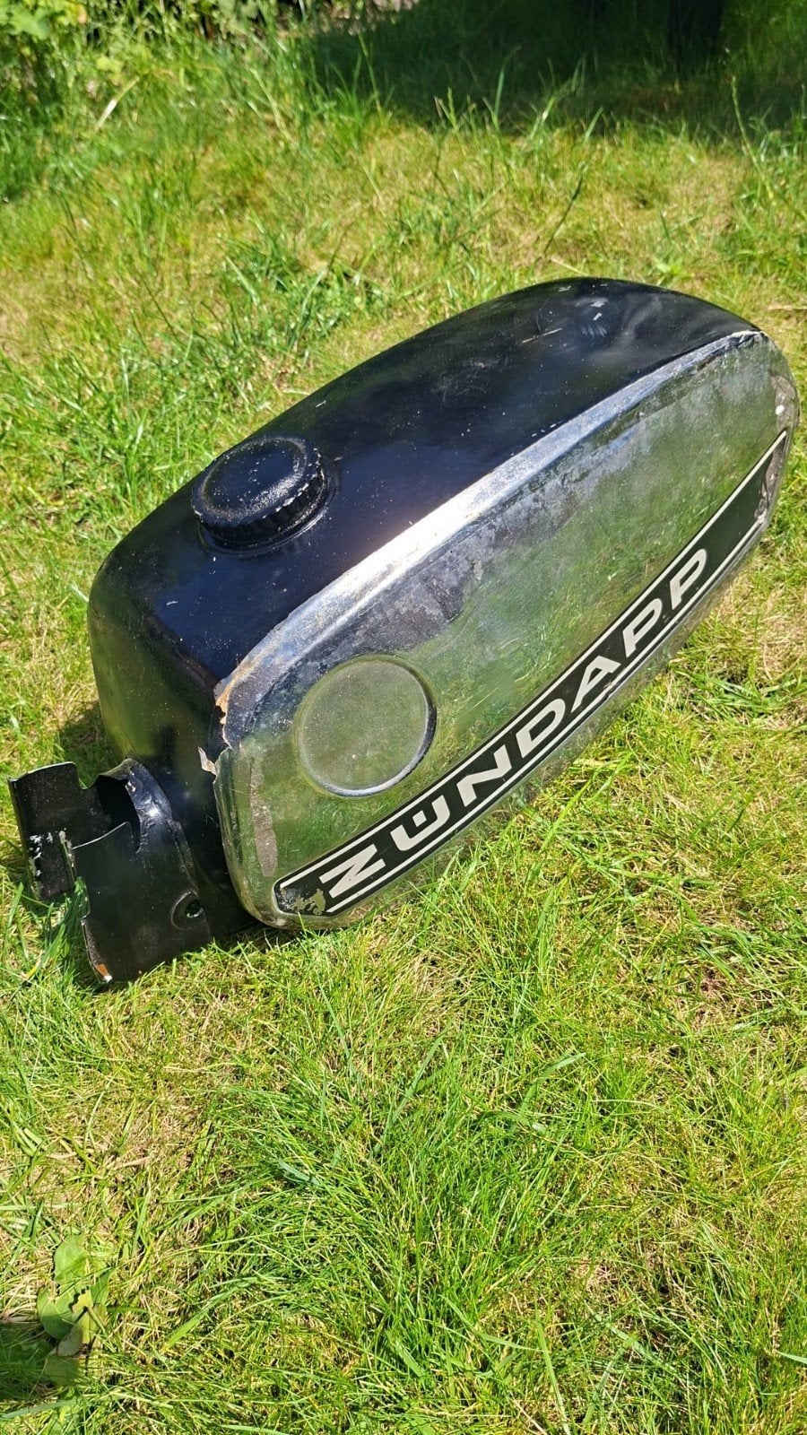 Zundapp tank, Ophalen, Gebruikt, Tank