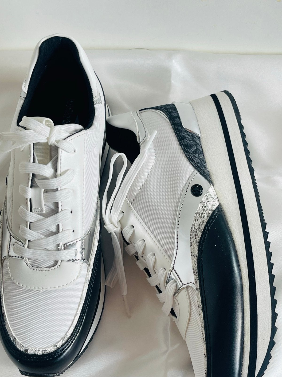 Michael Kors Mariah Trainer Tech Canvas Sneakers, Kleding | Dames, Schoenen, Nieuw, Sneakers of Gympen, Zwart, Ophalen of Verzenden