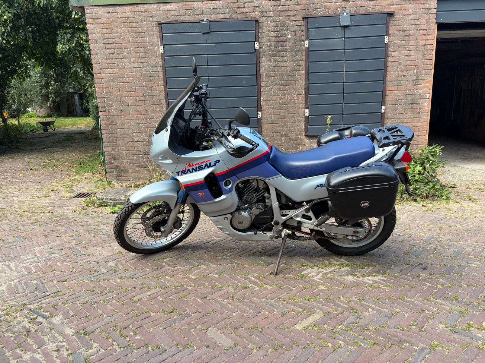 Givi kofferset zijkoffers incl kofferrek Honda Transalp, Ophalen of Verzenden, Gebruikt
