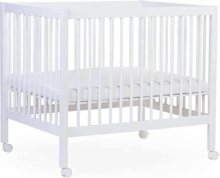 Witte vierkante baby box op wielen - Zo goed als nieuw, Kinderen en Baby's, Ophalen