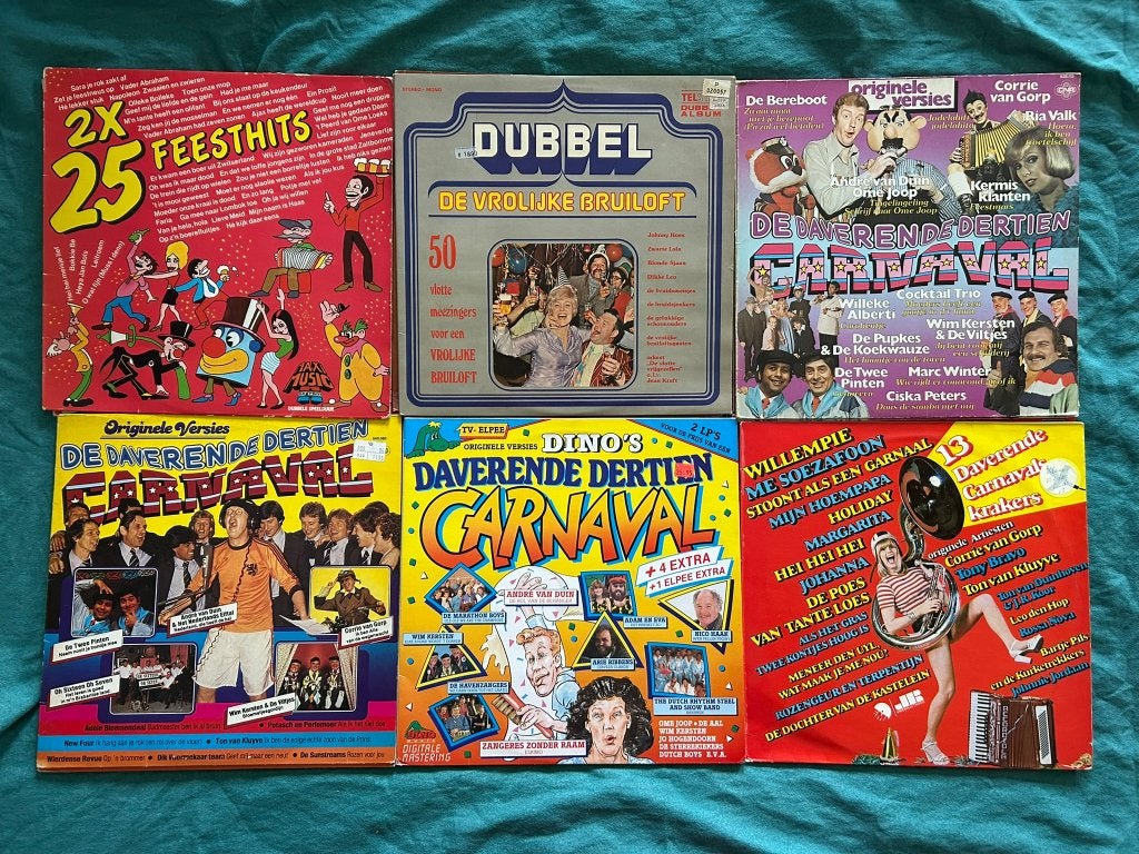 18 LP's Carnaval (ook per stuk te koop), LP, Gebruikt, Ophalen of Verzenden, 12 inch