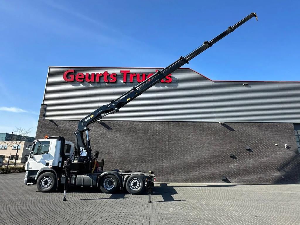 DAF CF 85 410 6X2 + HIAB 422EP-5 HIPRO TREKKER/SATTELZUG/TRA, Automaat, Euro 5, Wit, Origineel Nederlands
