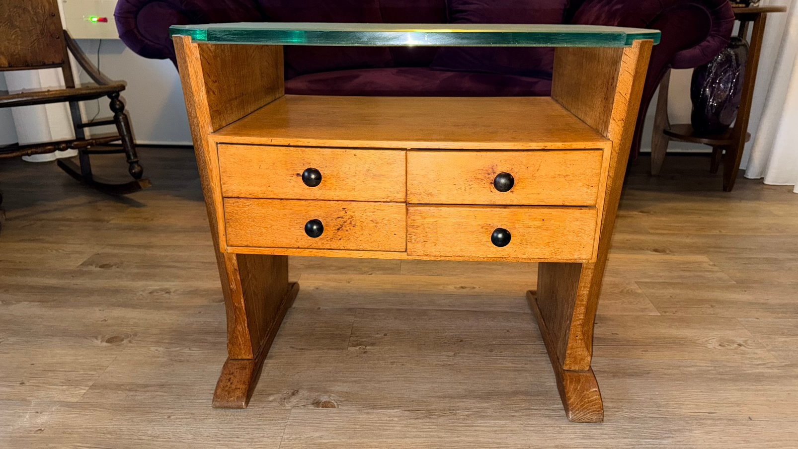 Art Deco / Amsterdamse School salontafel ca 1930, Ophalen, Gebruikt