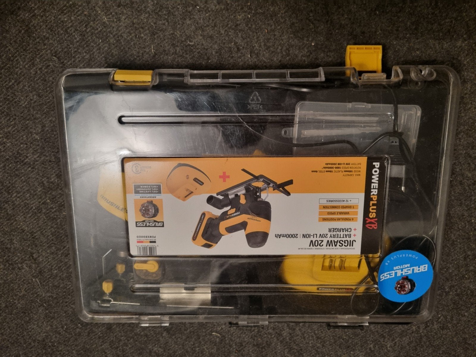 Powerplus Decoupeerzaag 20V met accu en lader, Ophalen, Decoupeerzaag, Zo goed als nieuw, Powerplus