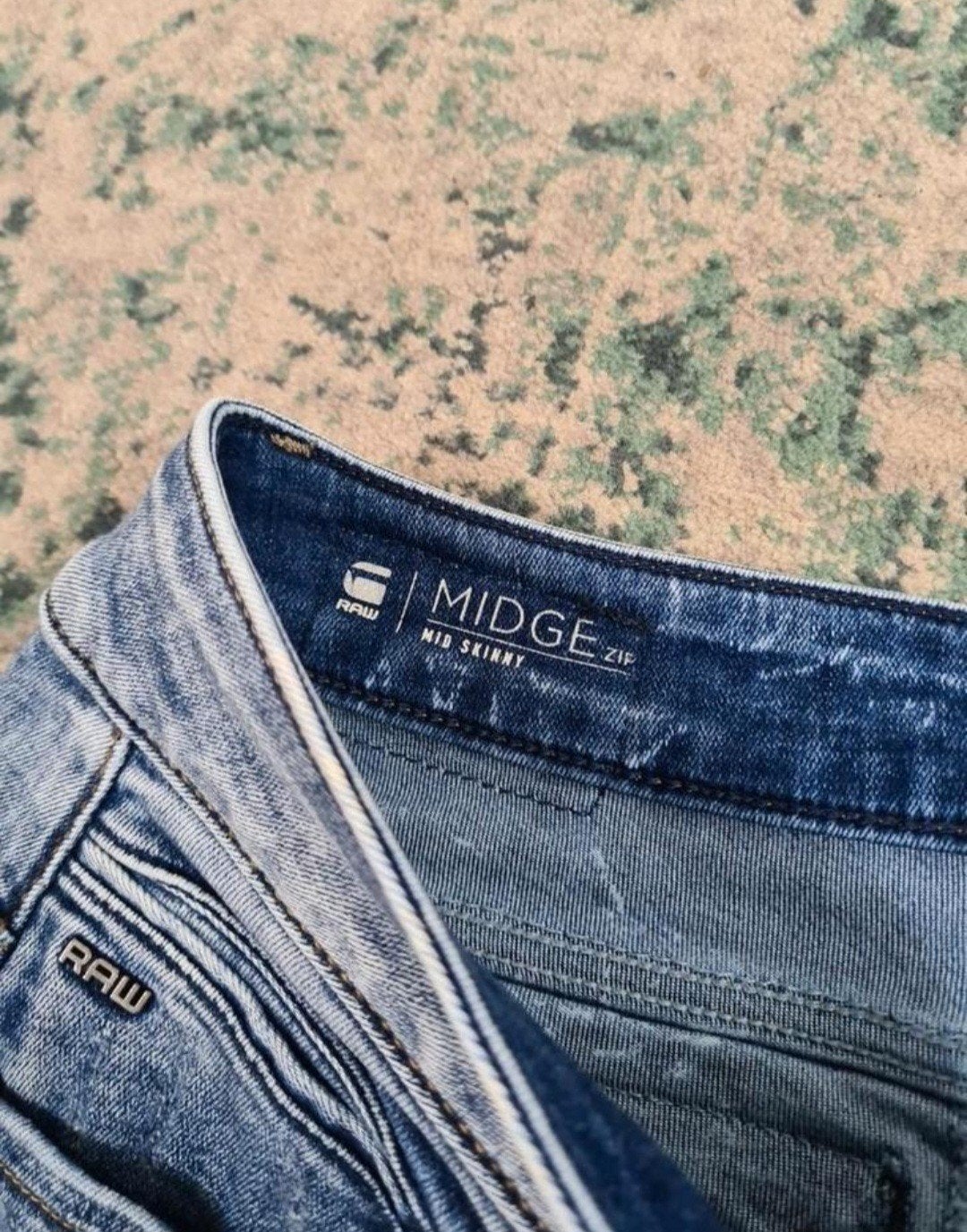 G-star raw midge zip mid skinny W28 L30 Tulsi2830 Mid-ris, Blauw, Ophalen of Verzenden, W28 - W29 (confectie 36), G-STAR RAW