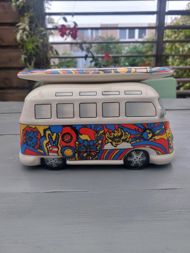 VW T1 Hippie spaarpot, Ophalen of Verzenden, Zo goed als nieuw, Steen, Aardewerk of Keramiek, Vervoermiddel