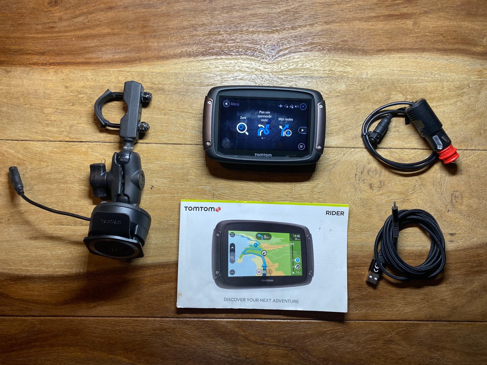 TomTom Rider 450 - Compleet om zo te monteren., Ophalen of Verzenden, Gebruikt